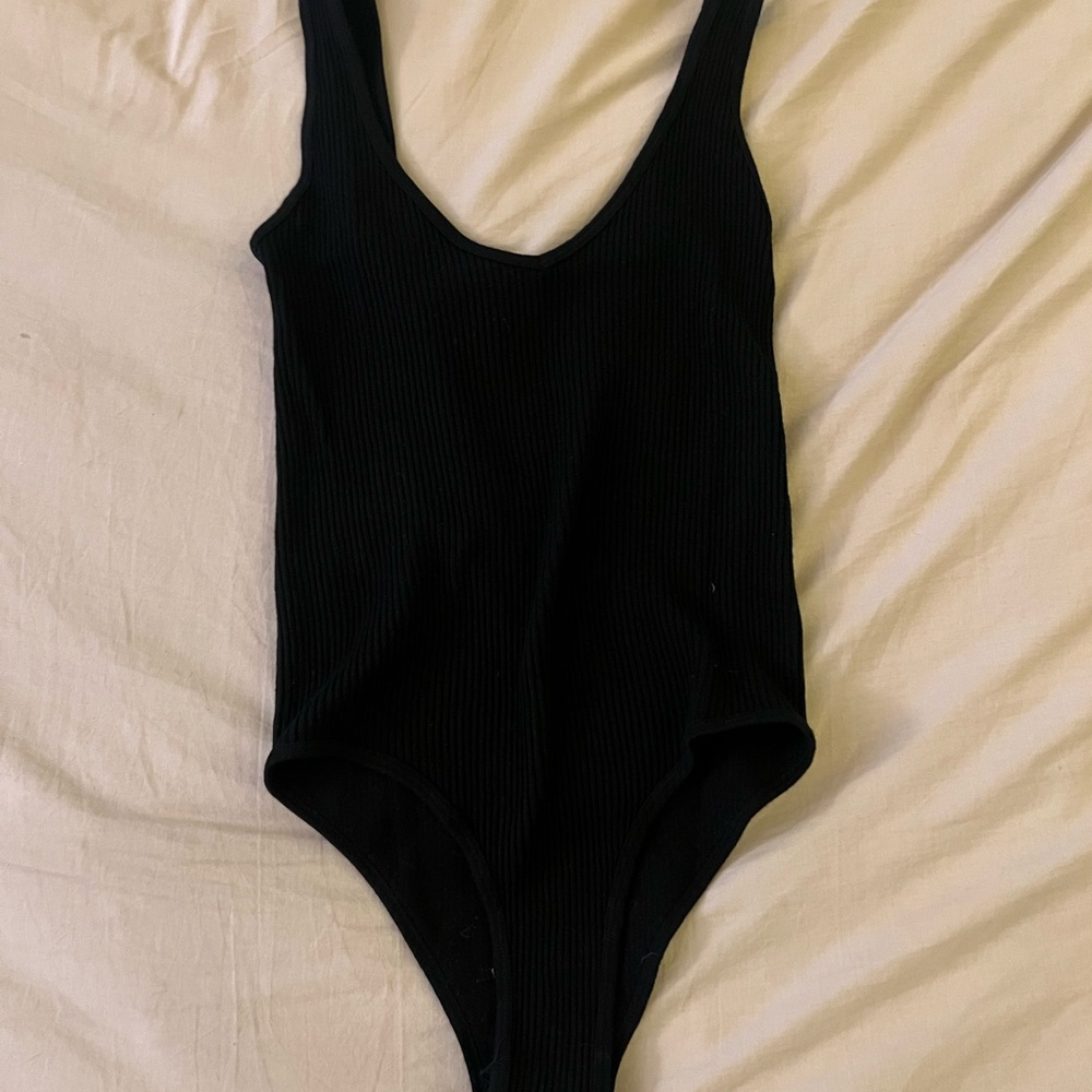 Aura Midnight Black Sleeveless Bodysuit